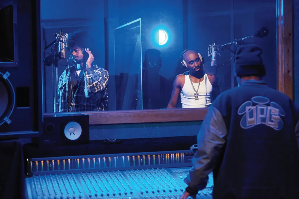 Tupac en estudio